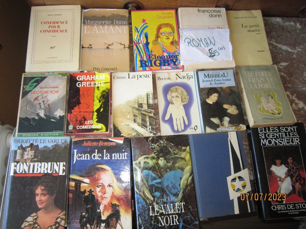Livres +/- romans caisse n55 Adam D, Ophalen, Gelezen