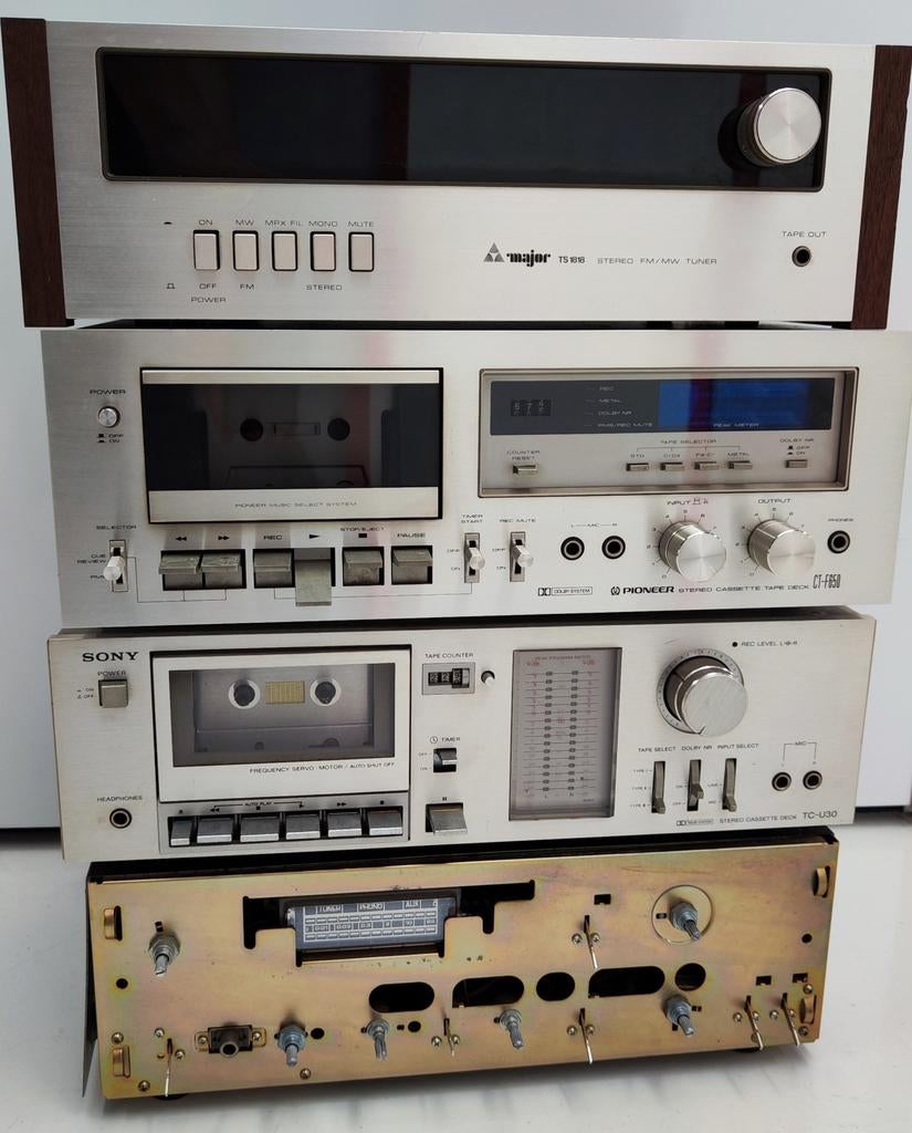 Pioneer - Major - Sony - Versterkers - Stereo - Vintage, Audio, Tv en Foto, Ophalen, Sony