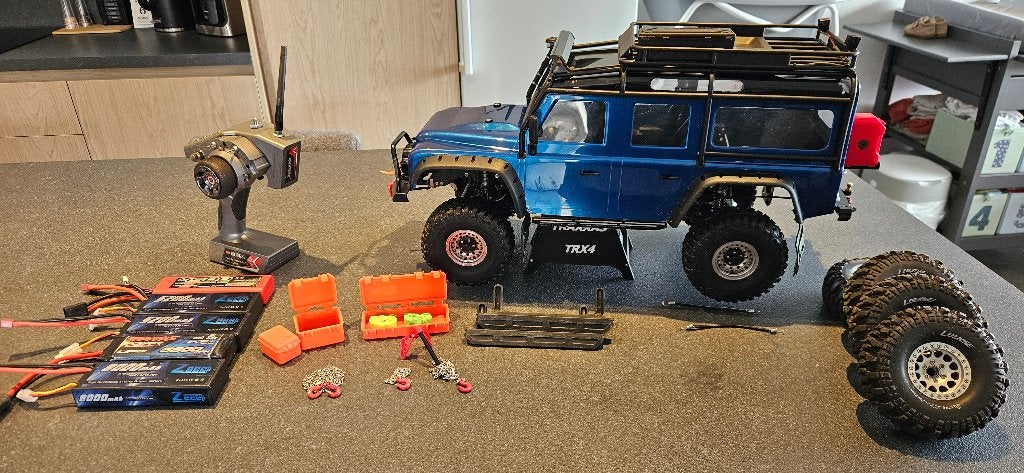 traxxas trx-4, Hobby en Vrije tijd, Modelbouw | Radiografisch | Auto's, Gebruikt, Auto offroad, Elektro, Schaal 1:10, Ophalen