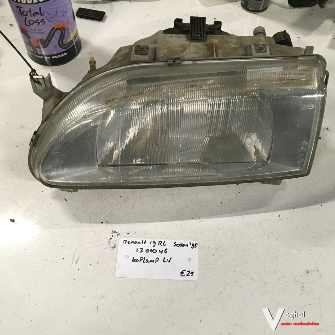 Renault 19 Sedan 1995 Wagennr 1700046  Koplamp Links, -, Utilisé, -, -