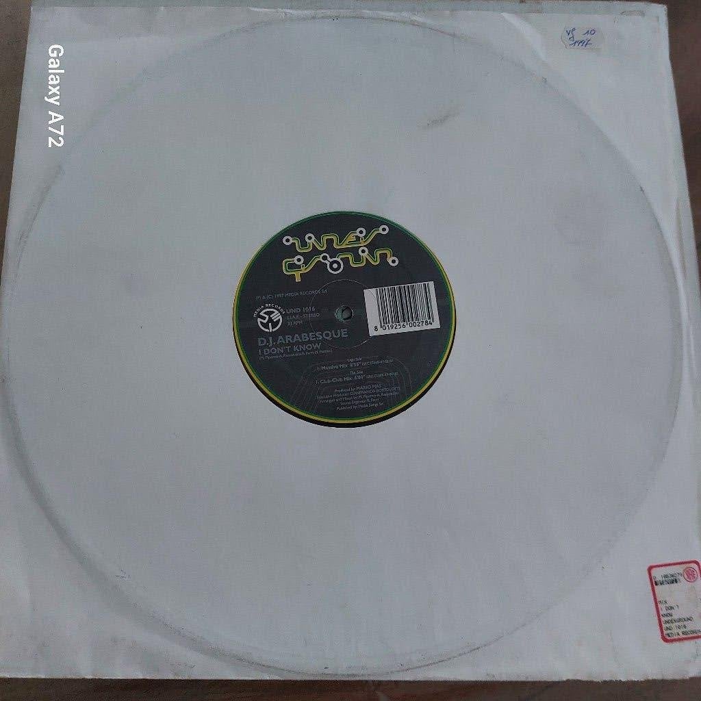 dj arabesque i don t know 12 inch maxi, CD & DVD, Vinyles | Dance & House, 12 pouces, Trance, Enlèvement ou Envoi, Utilisé