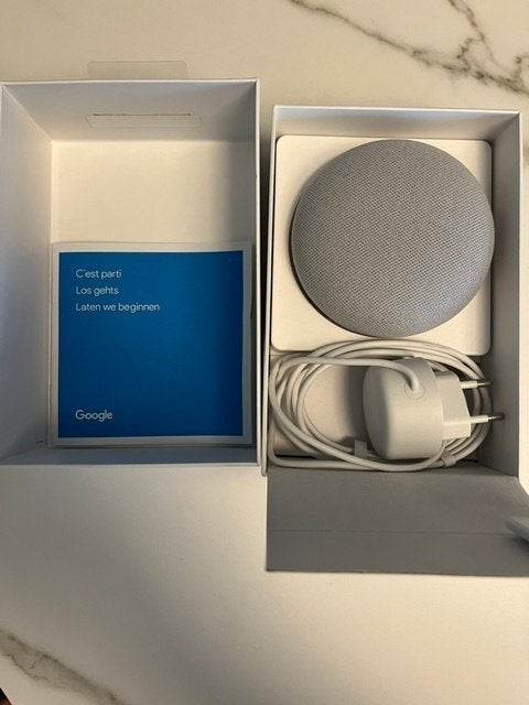 Google Nest MINI, Audio, Tv en Foto, Ophalen, Slimme speaker, Google, Nieuw
