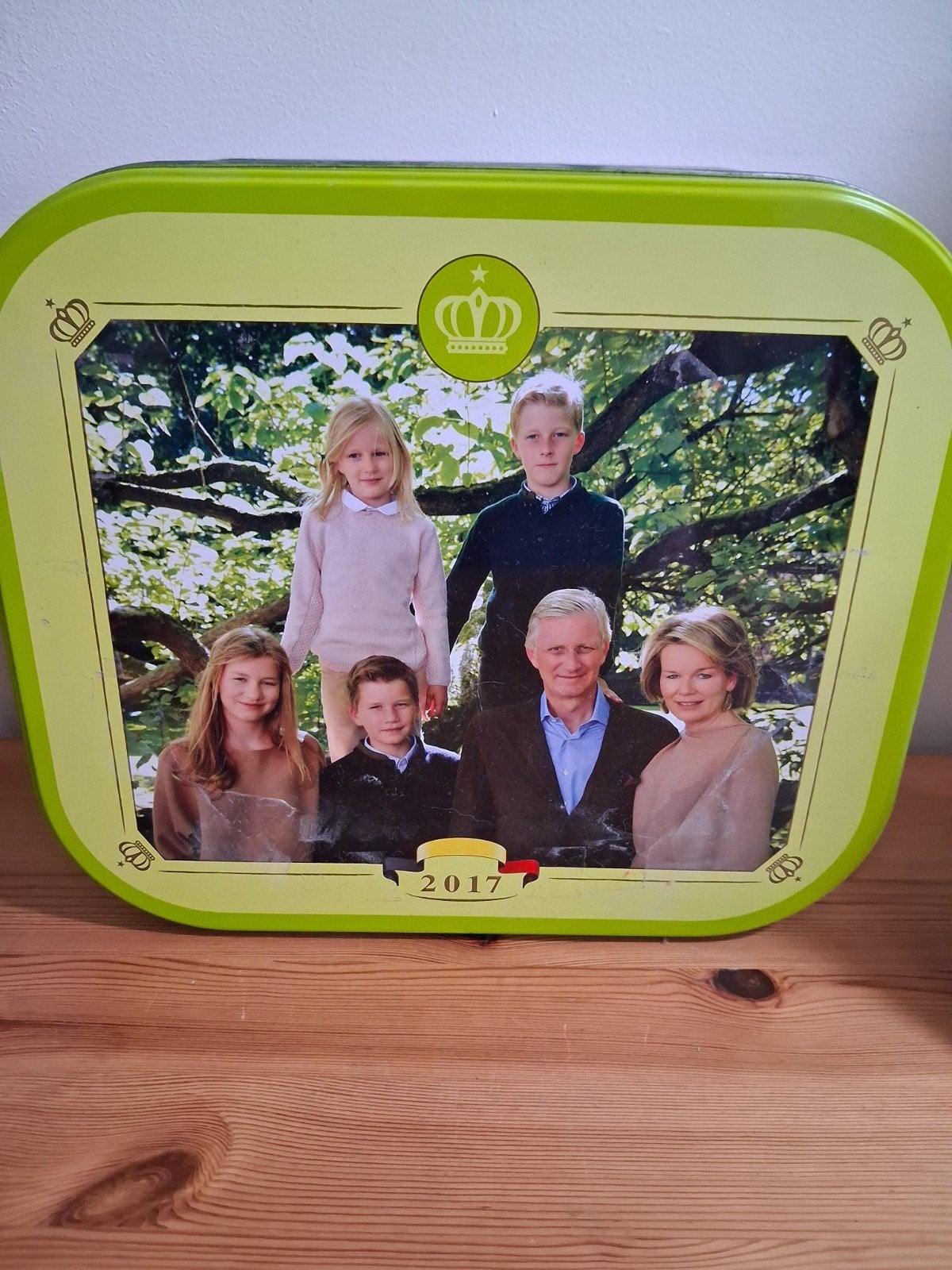 grote blikken doos met het koninklijke gezin, Ophalen of Verzenden