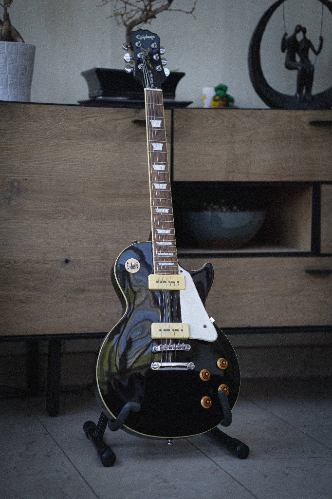 Epiphone '56 Gold Top Black & VOX DA20 versterker, Musique & Instruments, Epiphone, Enlèvement, Solid body, Avec ampli