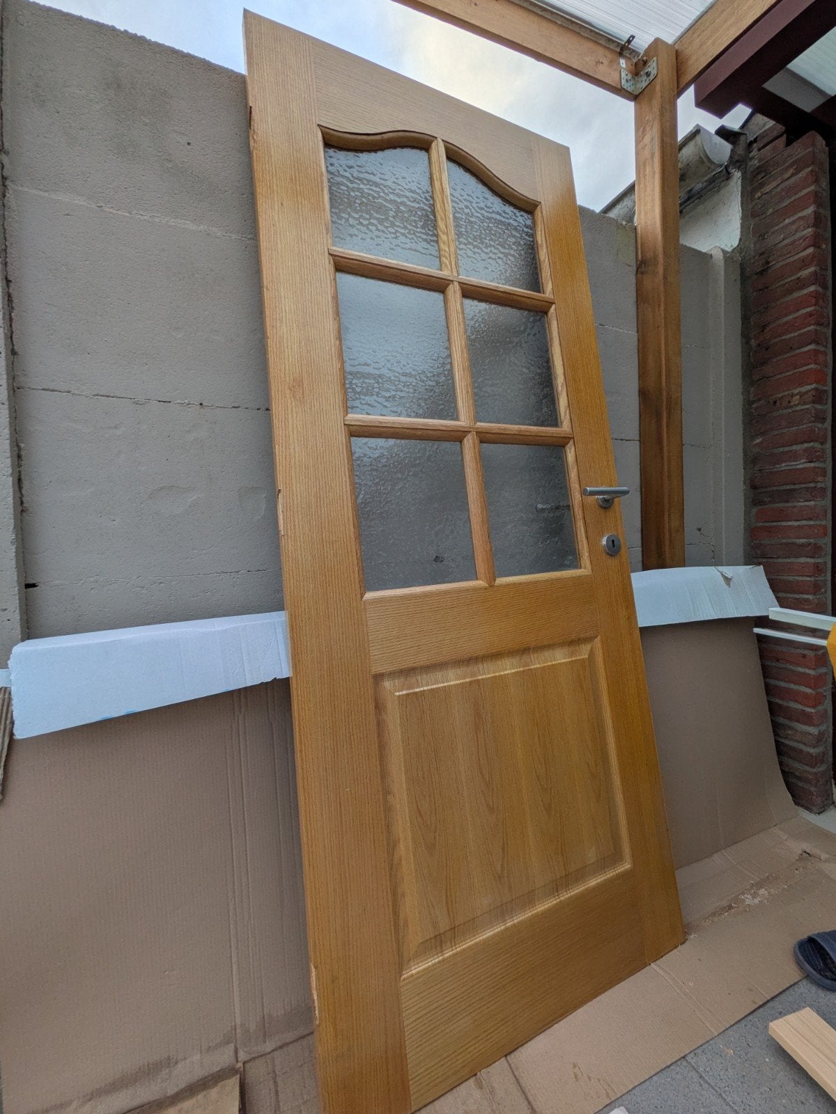 Binnendeur met glas compleet, Doe-het-zelf en Bouw, Ophalen, Glas, Binnendeur