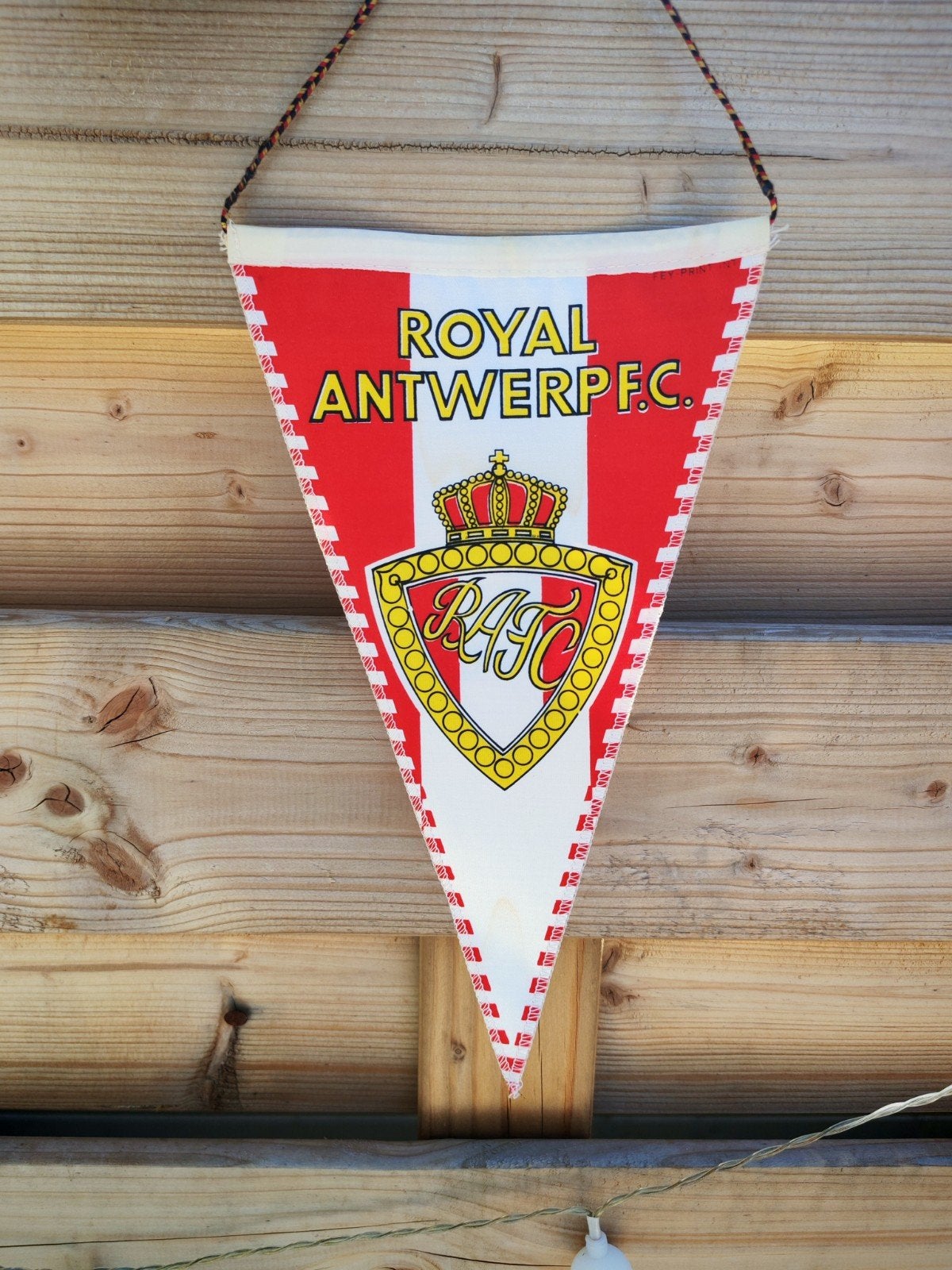 Royal Antwerp FC 1990s prachtige vintage vaandel, Diversen, Vlaggen en Wimpels, Ophalen of Verzenden