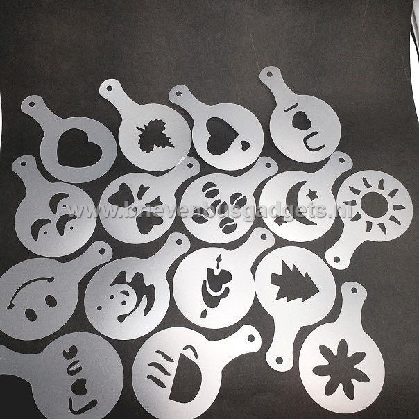 Figuur sjabloon voor cappuccino (16 stuks), Elektronische apparatuur, Verzenden, Nieuw