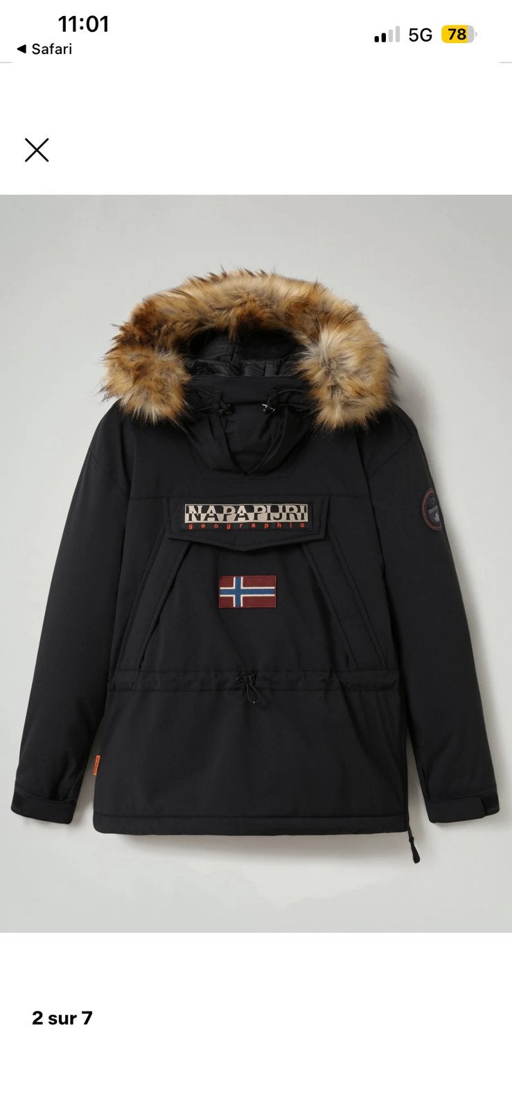Manteau tres chaud xxl prix 100 e, Enlèvement, Porté, Autres tailles, Bleu
