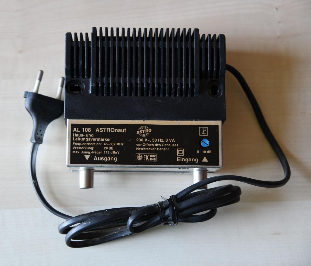 ASTRO antenneversterker en splitter, Ophalen, Gebruikt