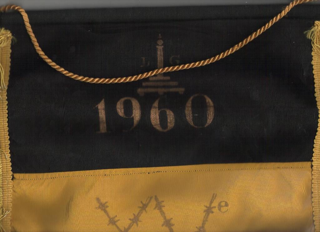 Fanion tricolore Belge de 1960, Divers, Drapeaux & Banderoles, Enlèvement ou Envoi