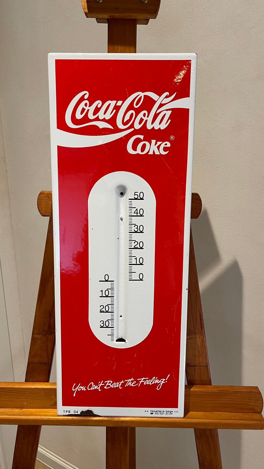 Émail Cola sans tube., Enlèvement ou Envoi, Utilisé, Panneau publicitaire