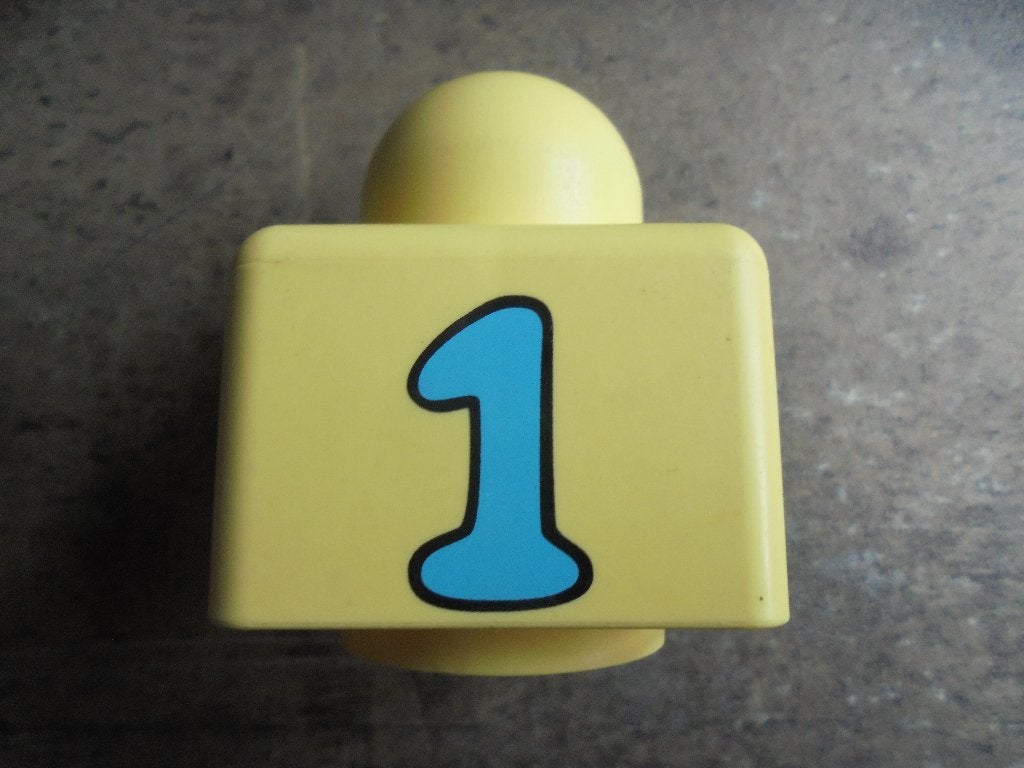 Lego Primo Brick 1x1 with Print (zie foto's), Enfants & Bébés, Enlèvement ou Envoi, Utilisé, Briques en vrac, Lego Primo