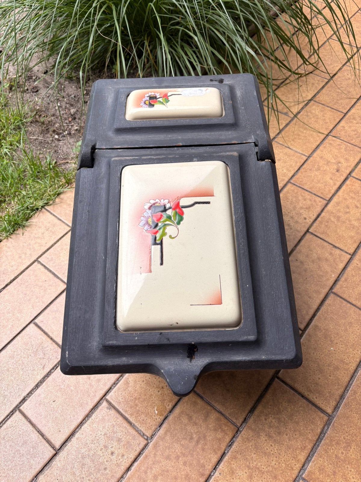 Poêle à charbon vintage en fonte, Enlèvement