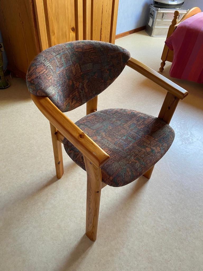 Houten Stoel / Bureaustoel - Ideaal om te schilderen!, Enlèvement, Utilisé, Chaise de bureau