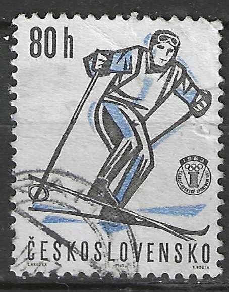 Tchécoslovaquie 1963 - Yvert 1253 - Skien (ST), Envoi, Affranchi