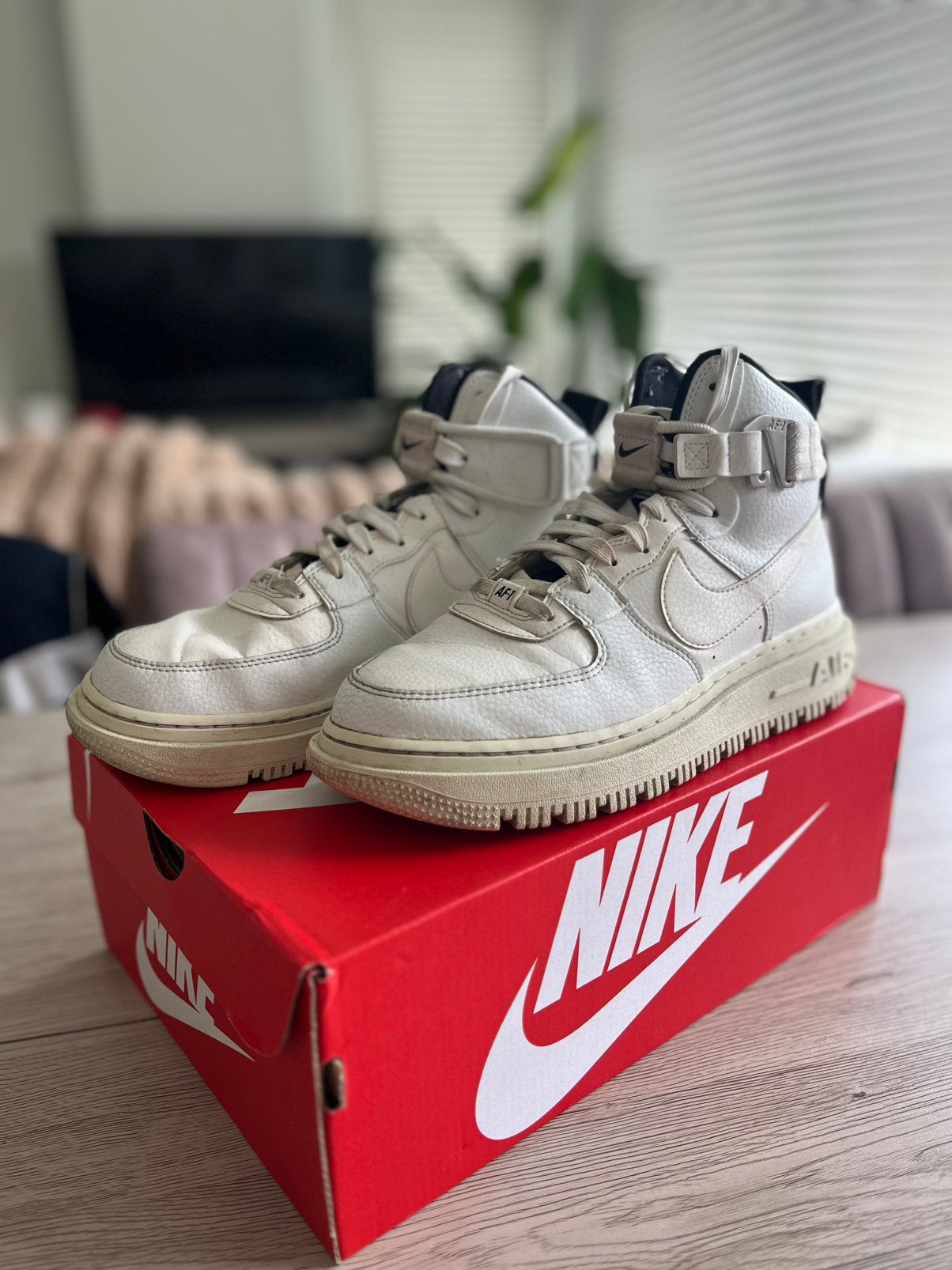 Nike Air Force 1 High Utility 2.0 - Maat 40.5, Kleding | Dames, Schoenen, Ophalen of Verzenden, Gedragen, Wit, Sneakers