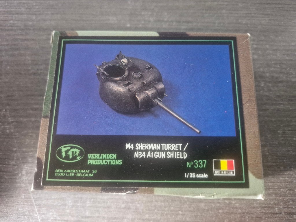 Verlinden 1/35 M4 Sherman Turret / M34 A1 Gun Shield, Overige merken, Tank, 1:32 tot 1:50, Nieuw