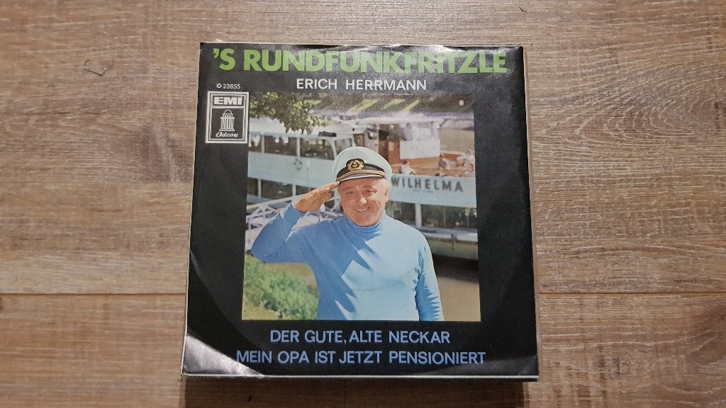 7" 'S Rundfunkfritzle, Erich Herrmann– Der Gute, Alte Neckar, Gebruikt, 7 inch, Single, Ophalen of Verzenden