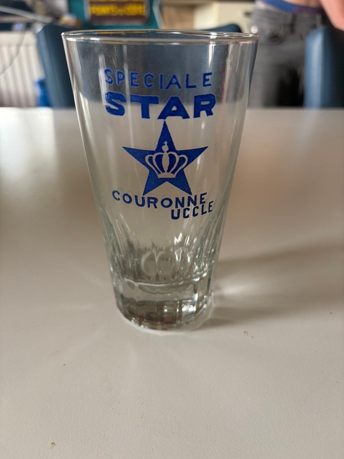 Oud glas speciale star couronne uccle, Collections, Enlèvement, Utilisé, Verre ou Verres, Autres marques