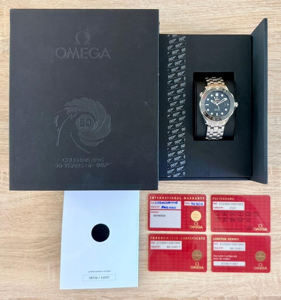 Omega Seamaster James Bond 50 ans  212.30.41.20.01.005, Ophalen, Staal, Staal, Polshorloge