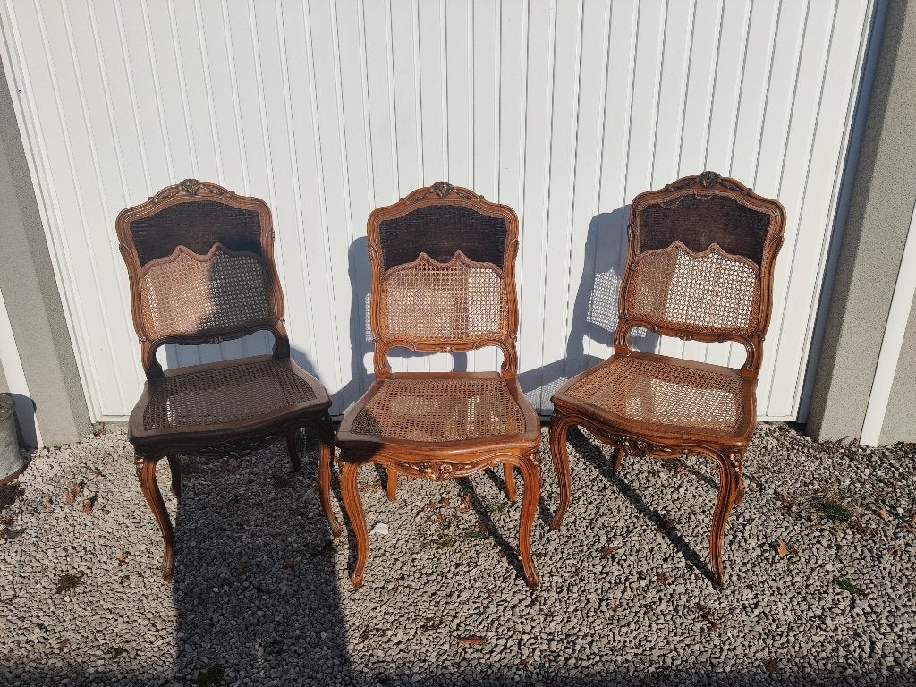 3 antieke Franse stoelen, Antiek en Kunst, Ophalen