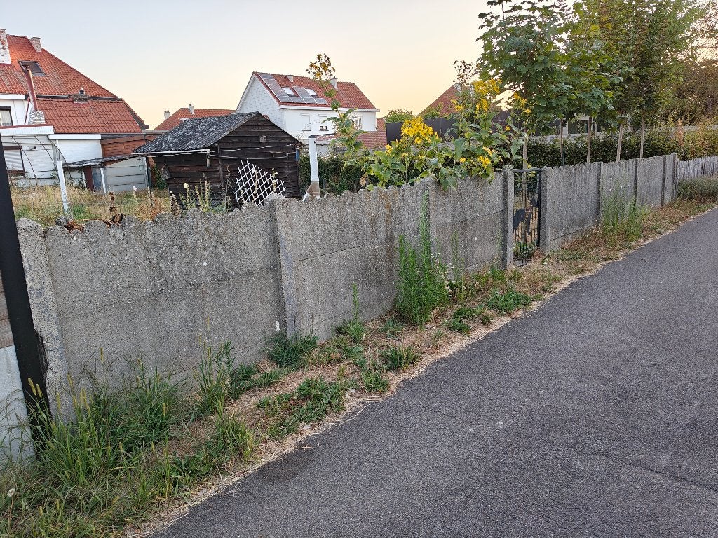 Gratis: betonplaten met palen, Ophalen, Gebruikt