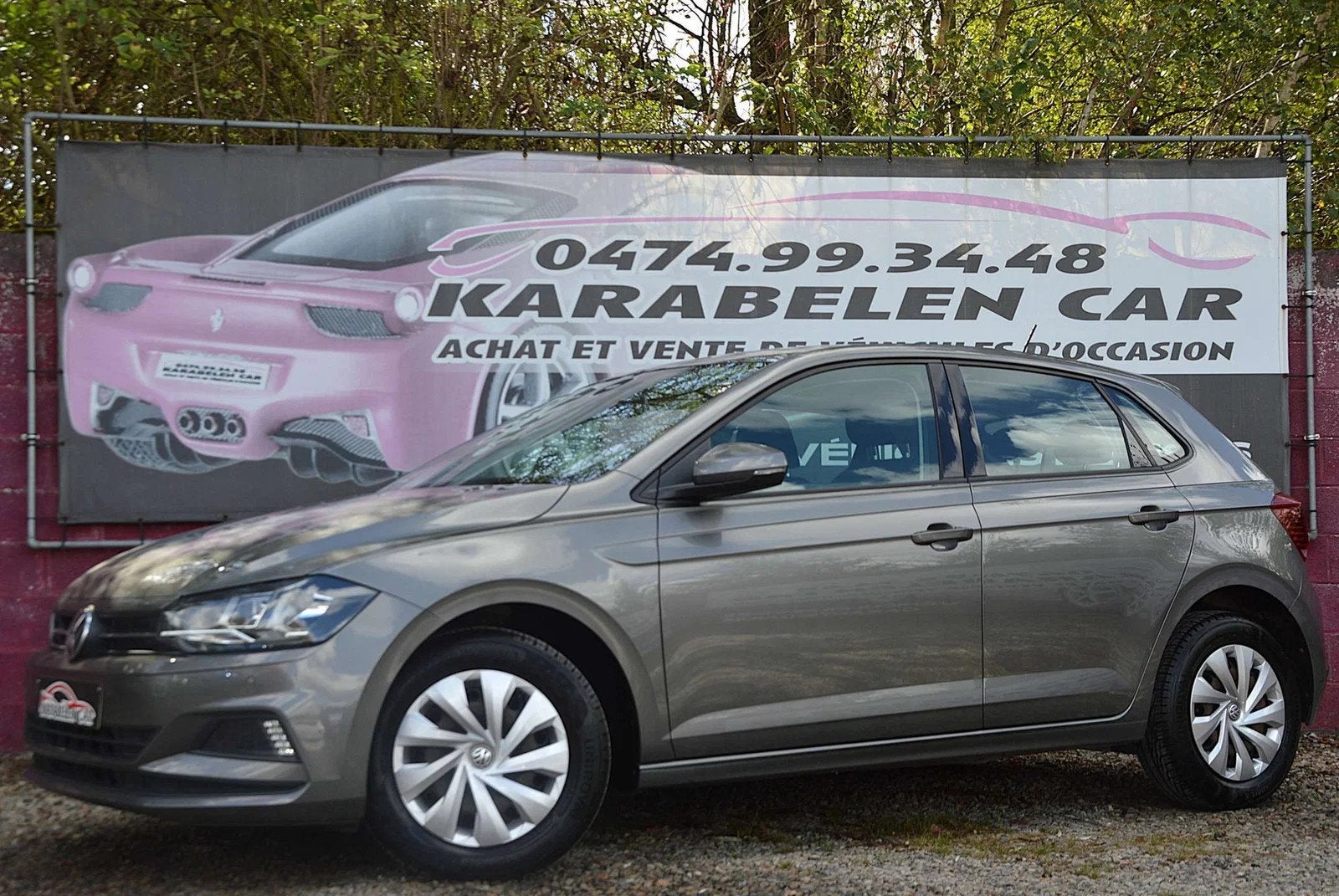 Volkswagen Polo 1.0i Comfortline CARPLAY SENS AV/AR CLIM CRU, Stof, Gebruikt, 48 kW, Bedrijf