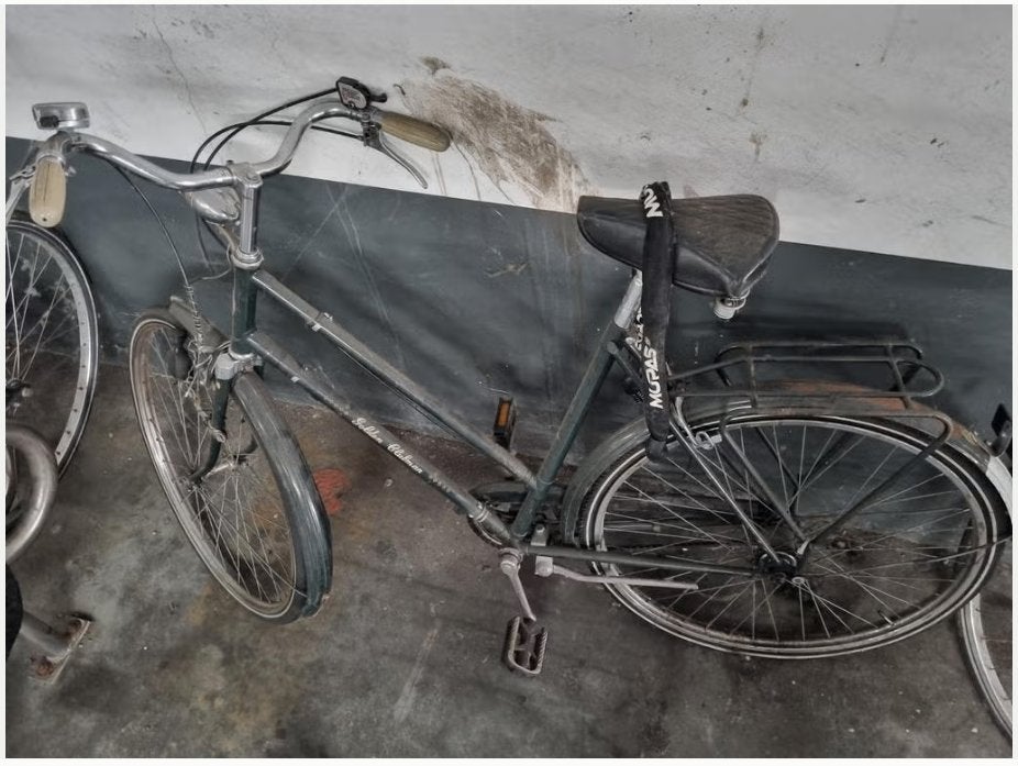 Fiets met stalen kettingslot., Fietsen en Brommers, Fietsen | Heren | Herenfietsen, Ophalen, Gebruikt, Versnellingen