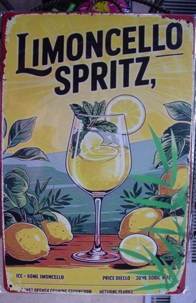 LIMONCELLO SPRITZ REKLAME -METAAL-, Ophalen of Verzenden