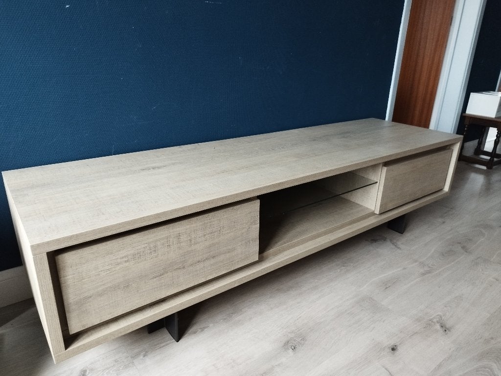 TV meubel (+ eventueel salontafel), Huis en Inrichting, Ophalen, 150 tot 200 cm, Zo goed als nieuw, Minder dan 100 cm