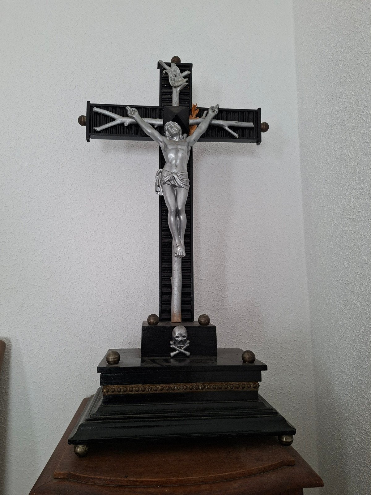Antiek Christus beeld op kruis, Antiek en Kunst, Ophalen