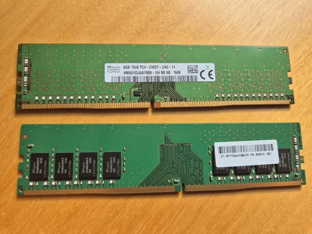 RAM geheugen 2x 8GB DDR4, Informatique & Logiciels, Mémoire RAM, Enlèvement ou Envoi, DDR4, 8 GB, Utilisé