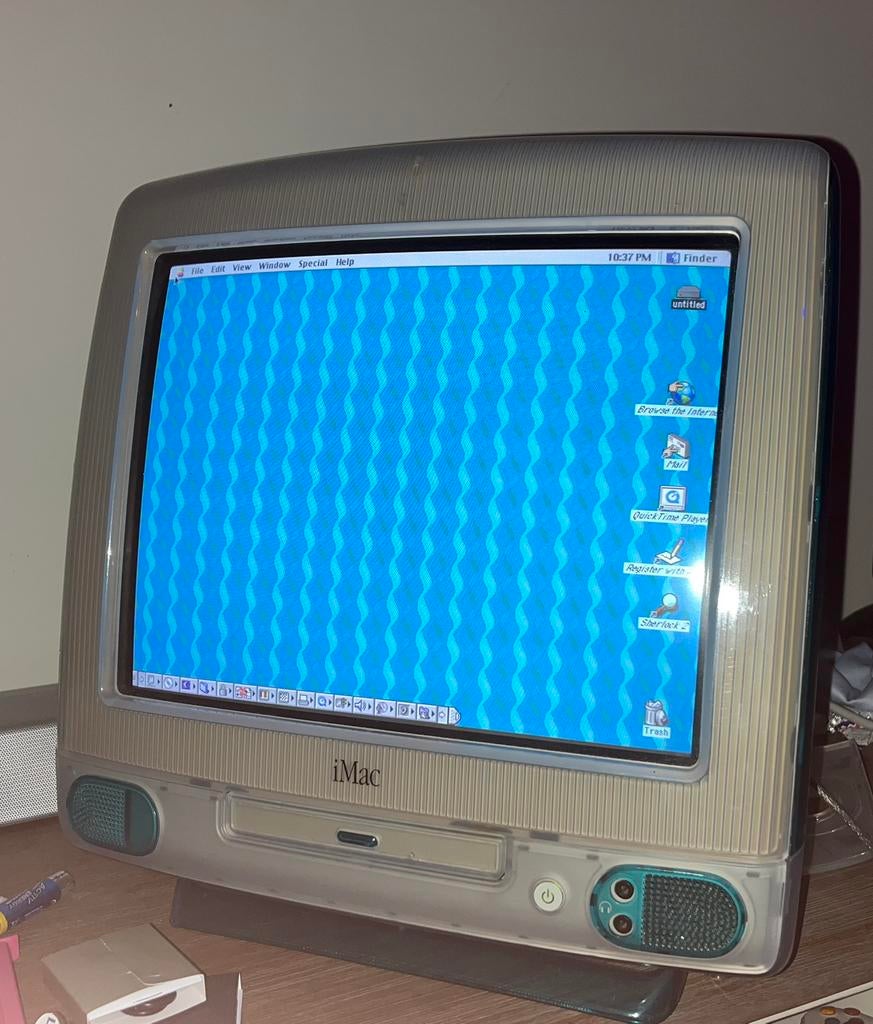 Apple IMac G3 Blueberry 1999, Ophalen, Minder dan 4 GB, HDD, IMac