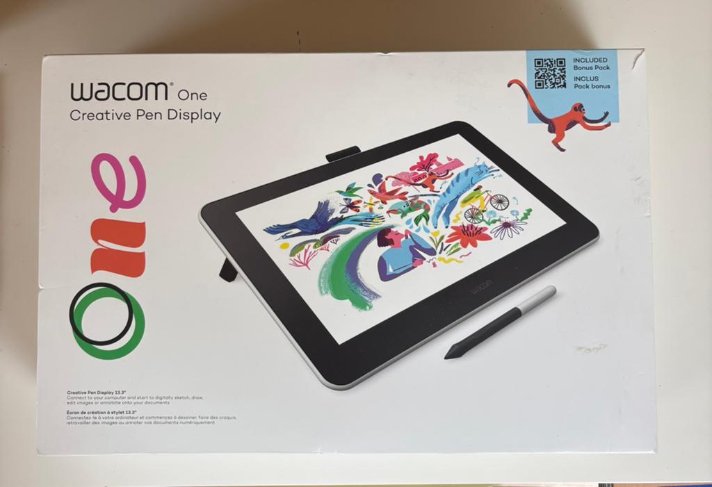 Tablette graphique Wacom One 13.3, Informatique & Logiciels, Tablettes graphiques, Comme neuf, Filaire, Enlèvement ou Envoi
