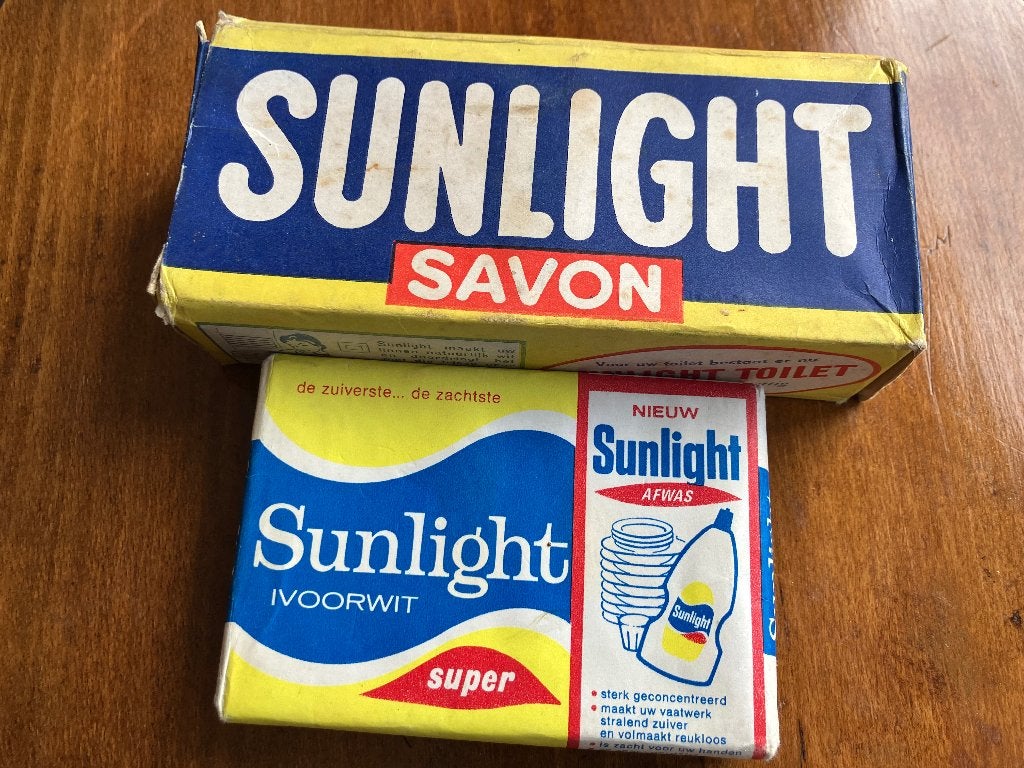 Vintage Sunlight Zeep - 2 dozen 4 blokken - Jaren '50 & '60, Verzamelen, Ophalen of Verzenden, Huis en Inrichting