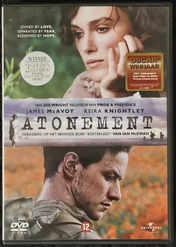 Atonement (2007), Cd's en Dvd's, Dvd's | Drama, Engels, Nederlands, Zo goed als nieuw, Ophalen of Verzenden