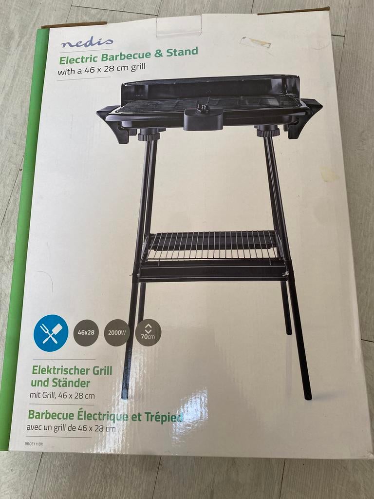 Barbecue électrique sur pied NEUF, Enlèvement, Électrique