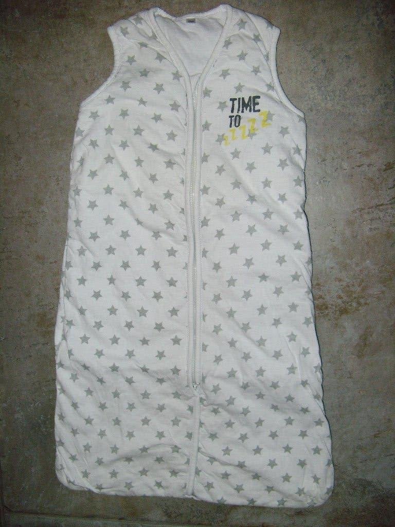 Slaapzakje met sterren maat 70, Enfants & Bébés, Couvertures, Sacs de couchage & Produits pour emmailloter, Blanc, Enlèvement ou Envoi