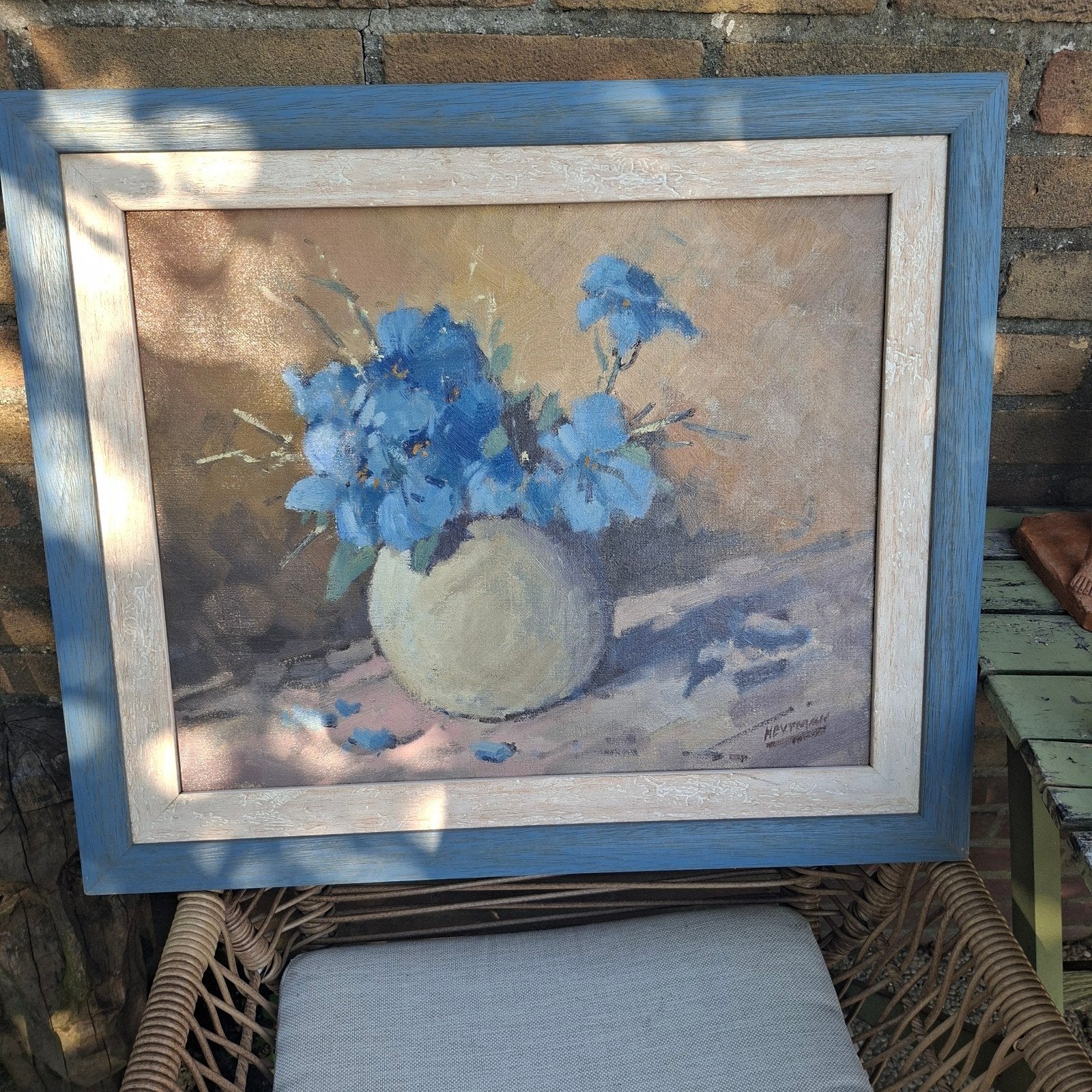 Bloemen in pot Willem Heytman, Doek, Ophalen of Verzenden, Olieverf, Klassiek