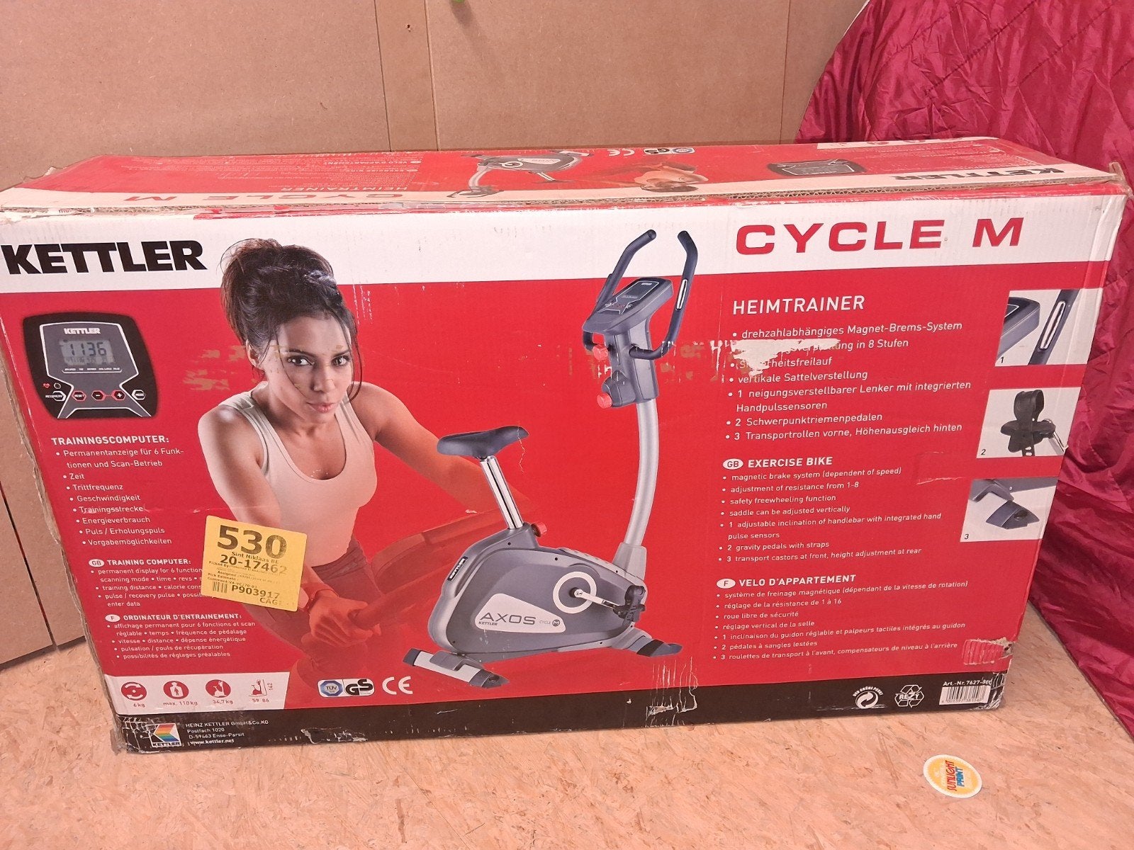 hometrainer kettler, Sport en Fitness, Ophalen, Hometrainer