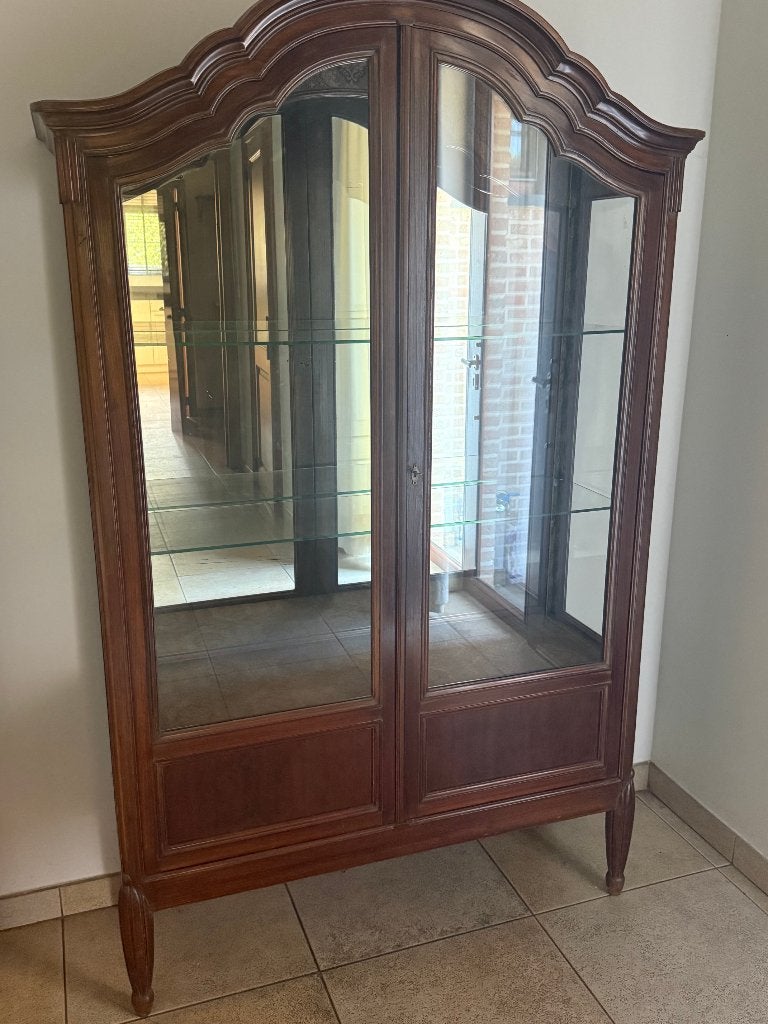 Mooie vitrinekastie in Franse Louis XV stijl, Antiek en Kunst, Ophalen