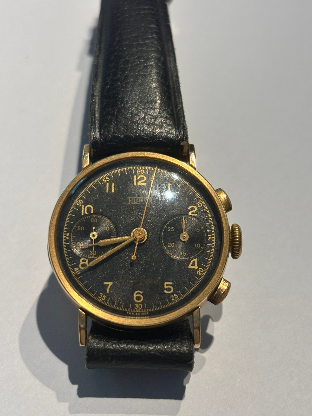 Chronographe Hugex, Bijoux, Sacs & Beauté, Montres | Hommes, Enlèvement, Comme neuf, Or