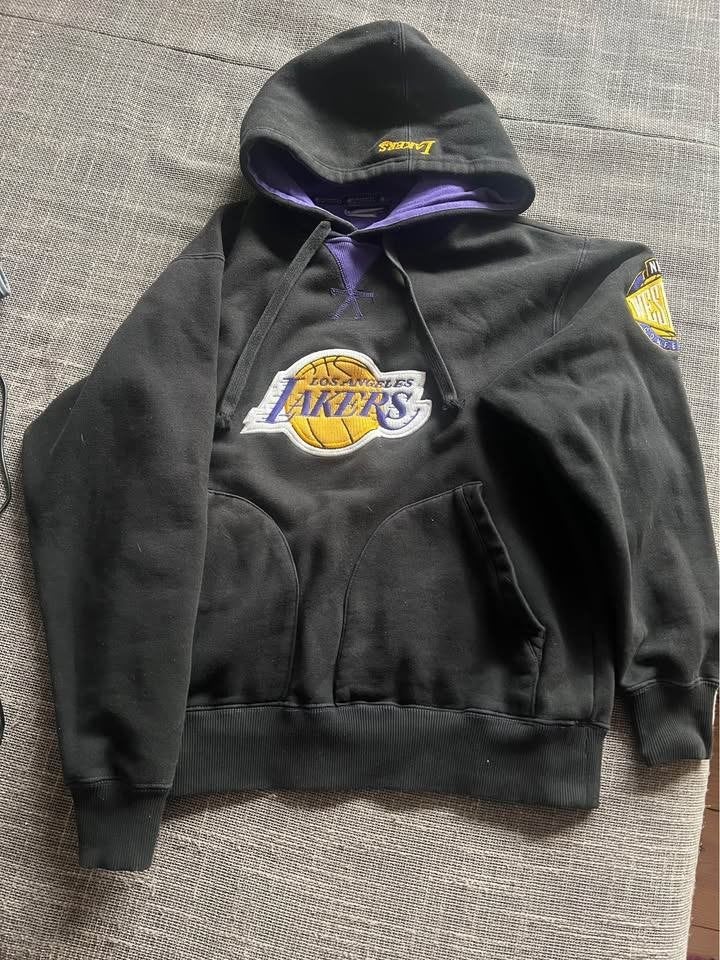Vintage Lakers hoodie M, Maat 48/50 (M), Zwart, Lakers, Ophalen of Verzenden