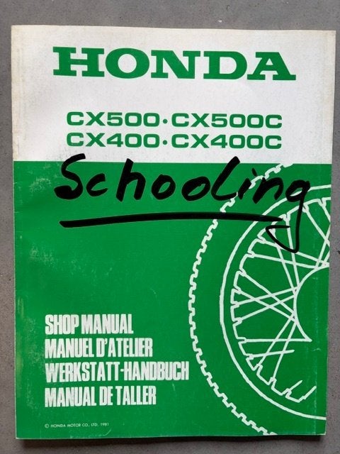 Werkplaatshandboek/addendum Honda CX500, Motoren, Handleidingen en Instructieboekjes, Ophalen of Verzenden, Honda