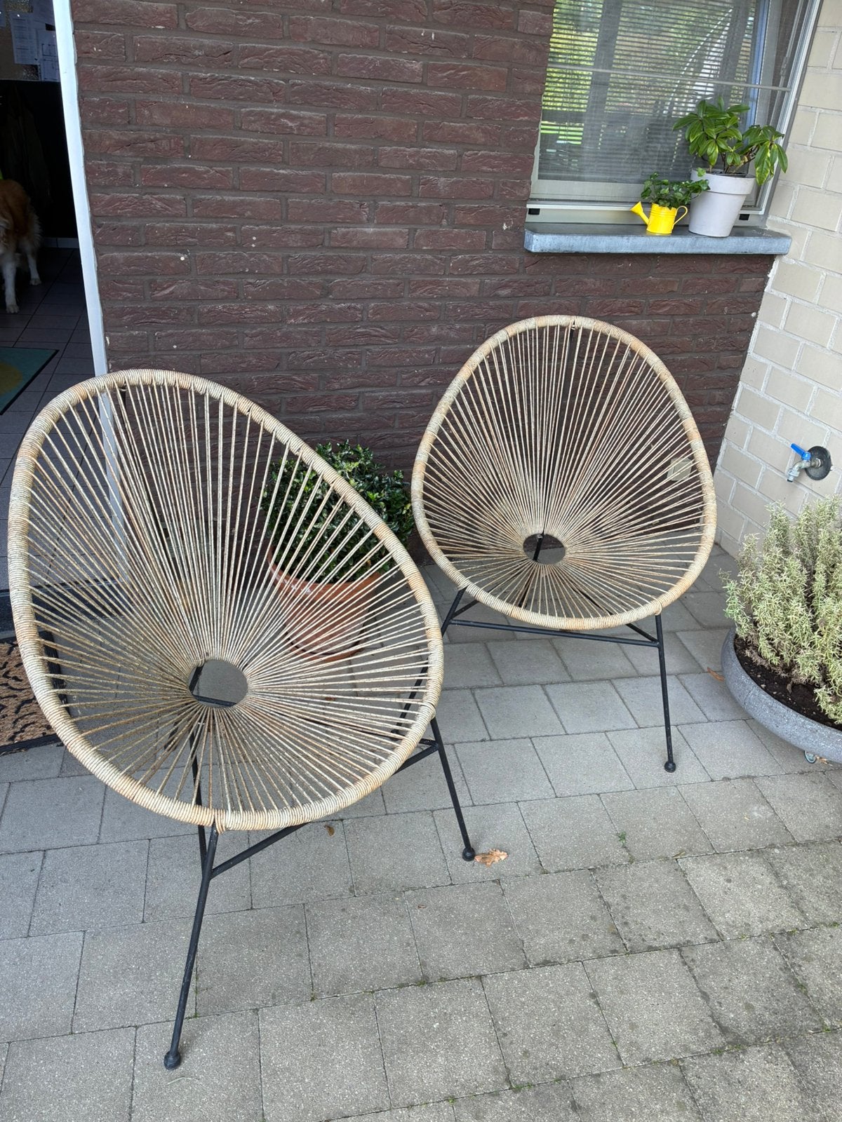 set lounge terrasstoelen, Ophalen, Gebruikt