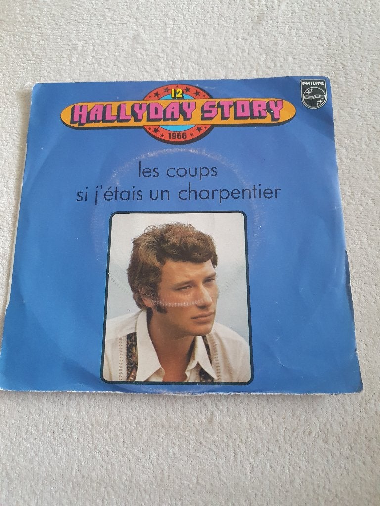 Johnny Hallyday – Hallyday Story 12 Les Coups, Enlèvement ou Envoi, 7 inch, Comme neuf, Pop