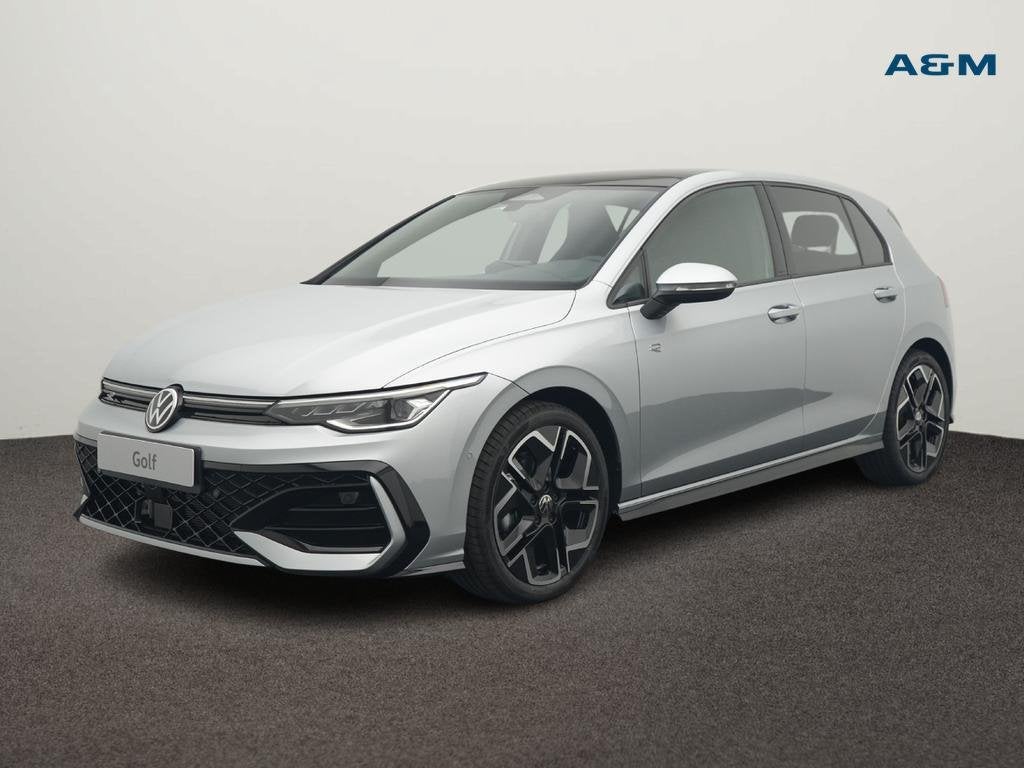 Volkswagen Golf VIII Golf 1.5 eTSI R-Line Business Premium D, Auto's, Golf, Alarm, Zilver of Grijs, Stadsauto