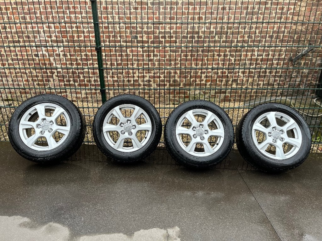 Winterbanden Audi a4, Ophalen, Gebruikt, 16 inch, Banden en Velgen