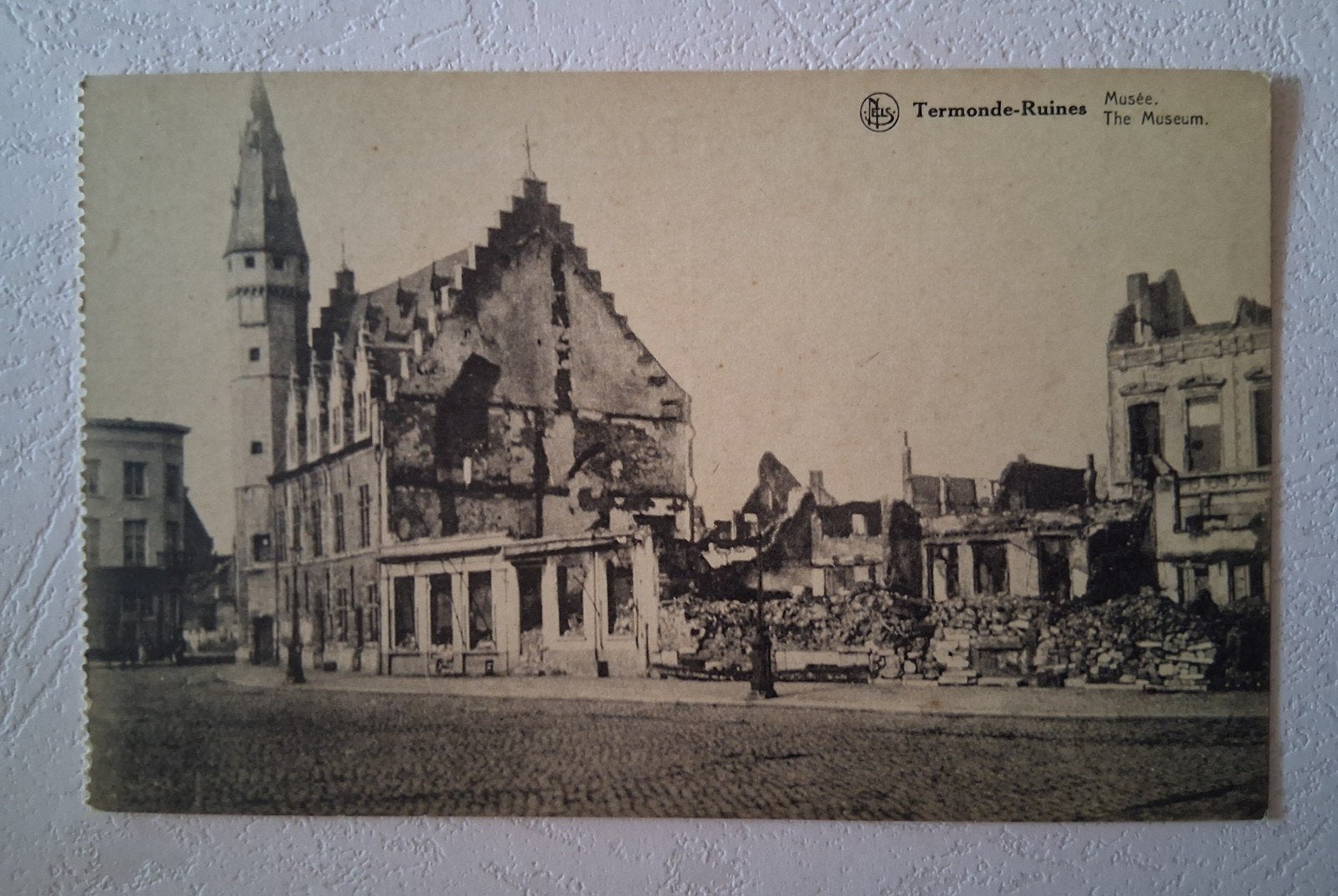 vintage Postkaart ruïnes Museum te Dendermonde, Verzamelen, Ophalen of Verzenden