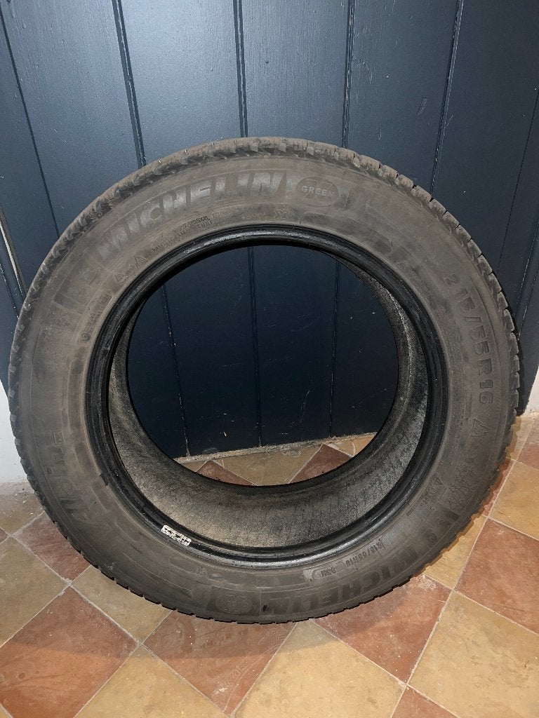 2x pneu hiver Michelin Alpin 215/55 R16, Enlèvement, Comme neuf